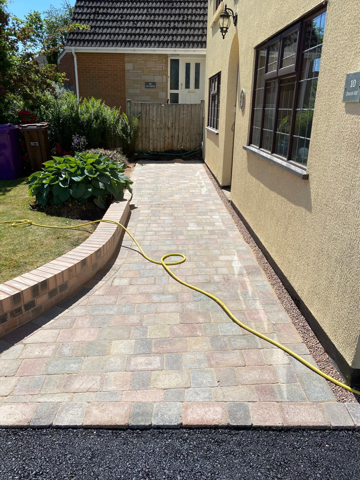 Driveway and patio project 2 in Warwickshire